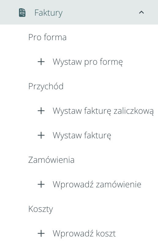 Faktury w systemie HRappka